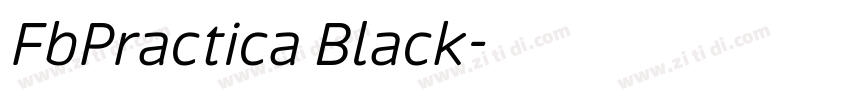 FbPractica Black字体转换